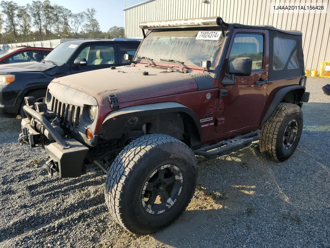 2010 Jeep Wrangler Sport VIN: 1J4AA2D11AL156428 Lot: 74024374