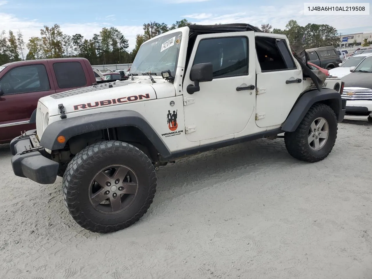 2010 Jeep Wrangler Unlimited Rubicon VIN: 1J4BA6H10AL219508 Lot: 74210144