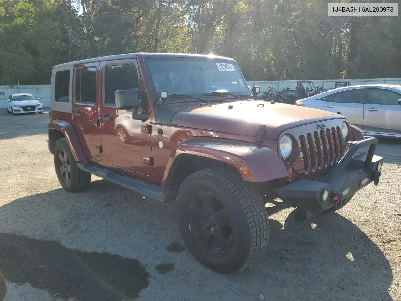 2010 Jeep Wrangler Unlimited Sahara VIN: 1J4BA5H16AL200973 Lot: 74294014