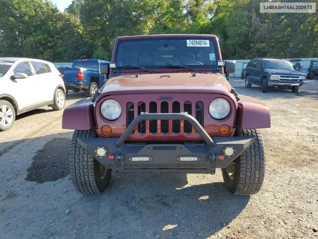 2010 Jeep Wrangler Unlimited Sahara VIN: 1J4BA5H16AL200973 Lot: 74294014