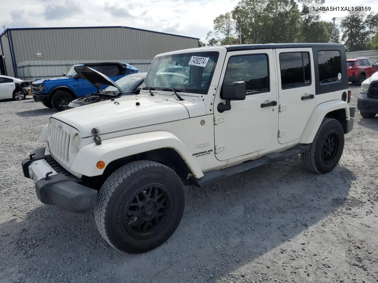 2010 Jeep Wrangler Unlimited Sahara VIN: 1J4BA5H1XAL158159 Lot: 74392274