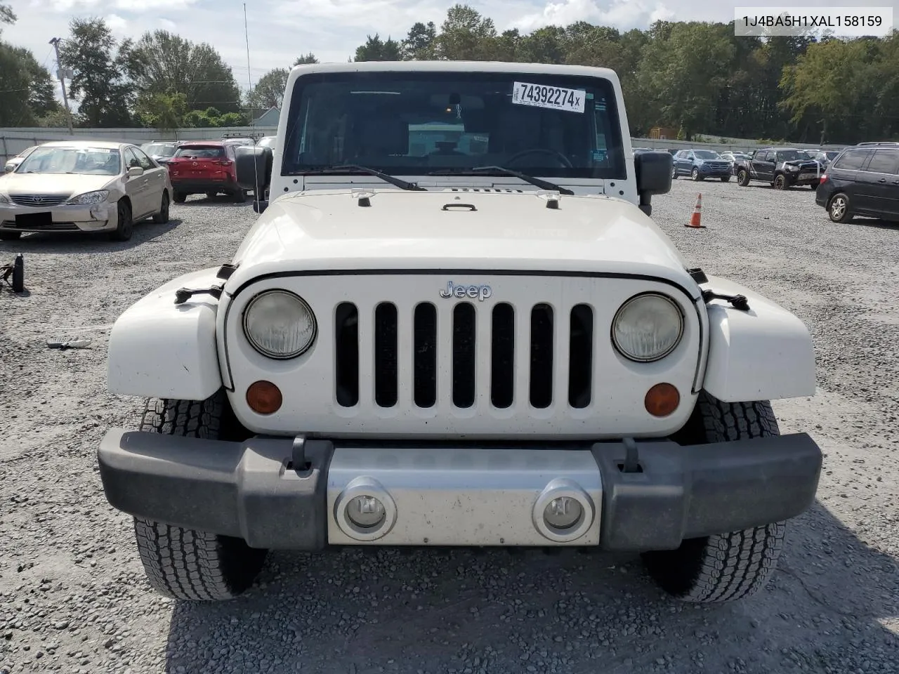 2010 Jeep Wrangler Unlimited Sahara VIN: 1J4BA5H1XAL158159 Lot: 74392274