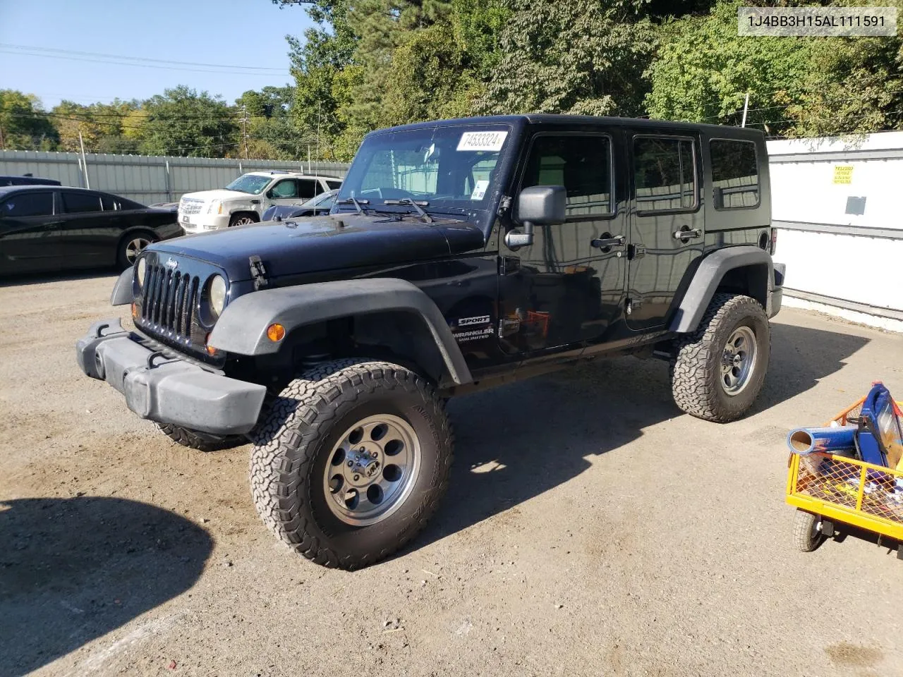 2010 Jeep Wrangler Unlimited Sport VIN: 1J4BB3H15AL111591 Lot: 74533324