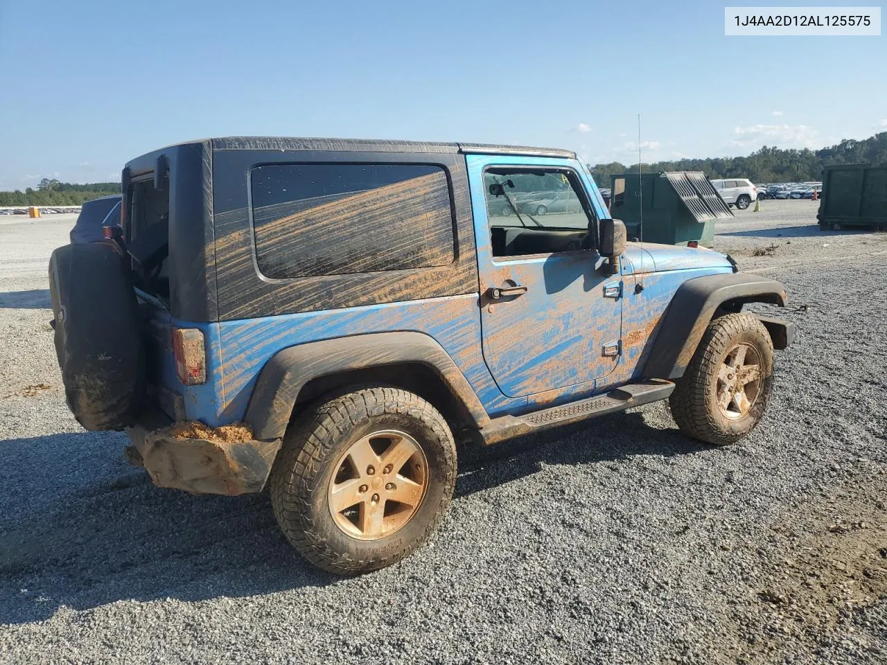 2010 Jeep Wrangler Sport VIN: 1J4AA2D12AL125575 Lot: 74540304