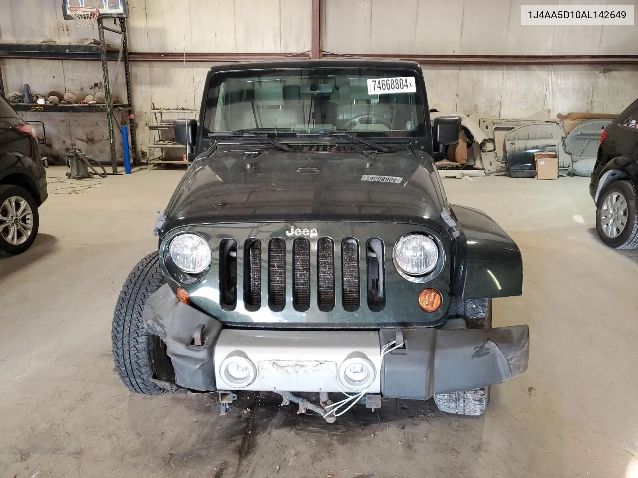 2010 Jeep Wrangler Sahara VIN: 1J4AA5D10AL142649 Lot: 74668804