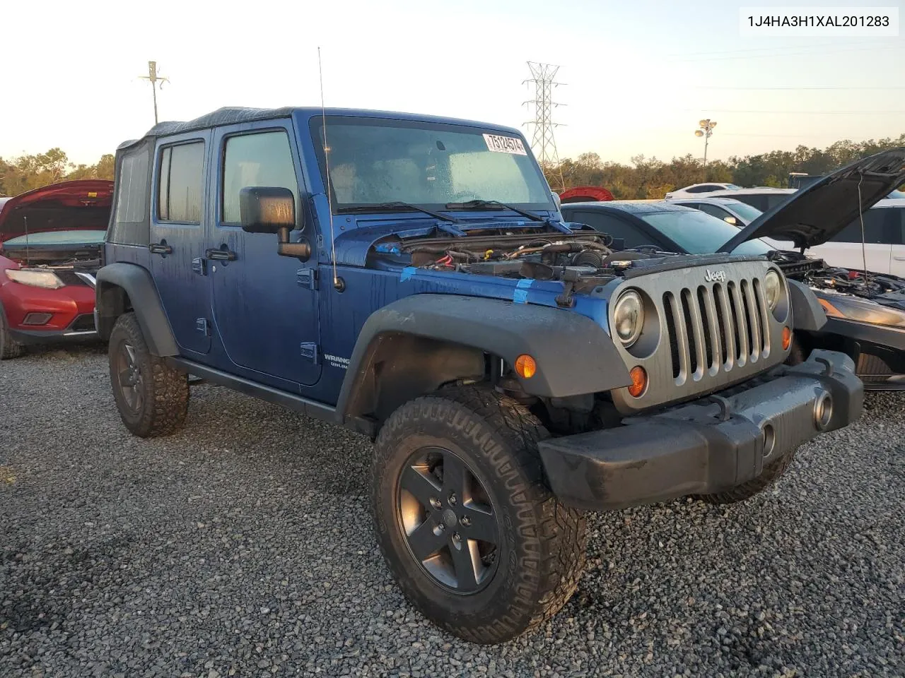 2010 Jeep Wrangler Unlimited Sport VIN: 1J4HA3H1XAL201283 Lot: 75124574