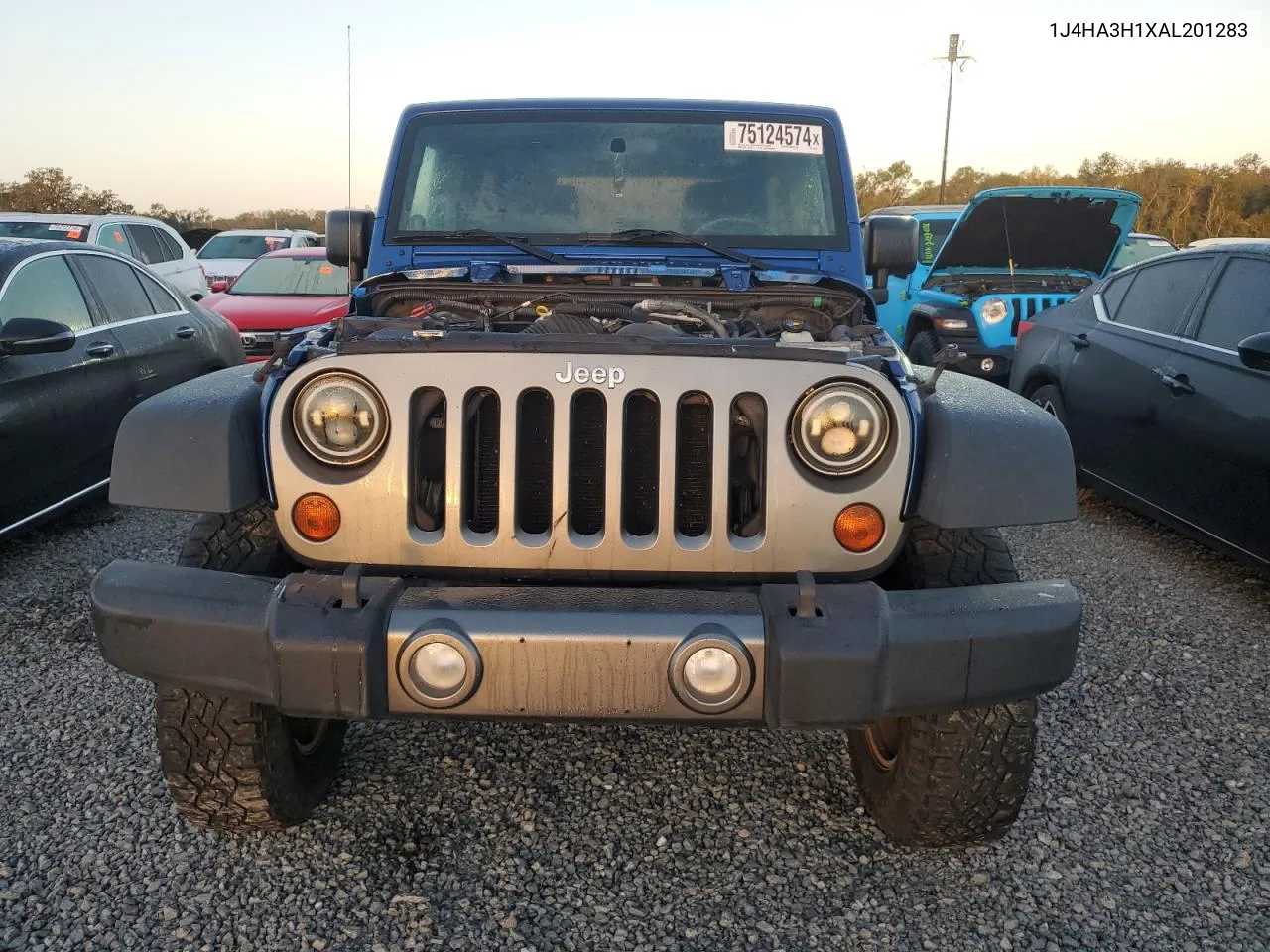 2010 Jeep Wrangler Unlimited Sport VIN: 1J4HA3H1XAL201283 Lot: 75124574