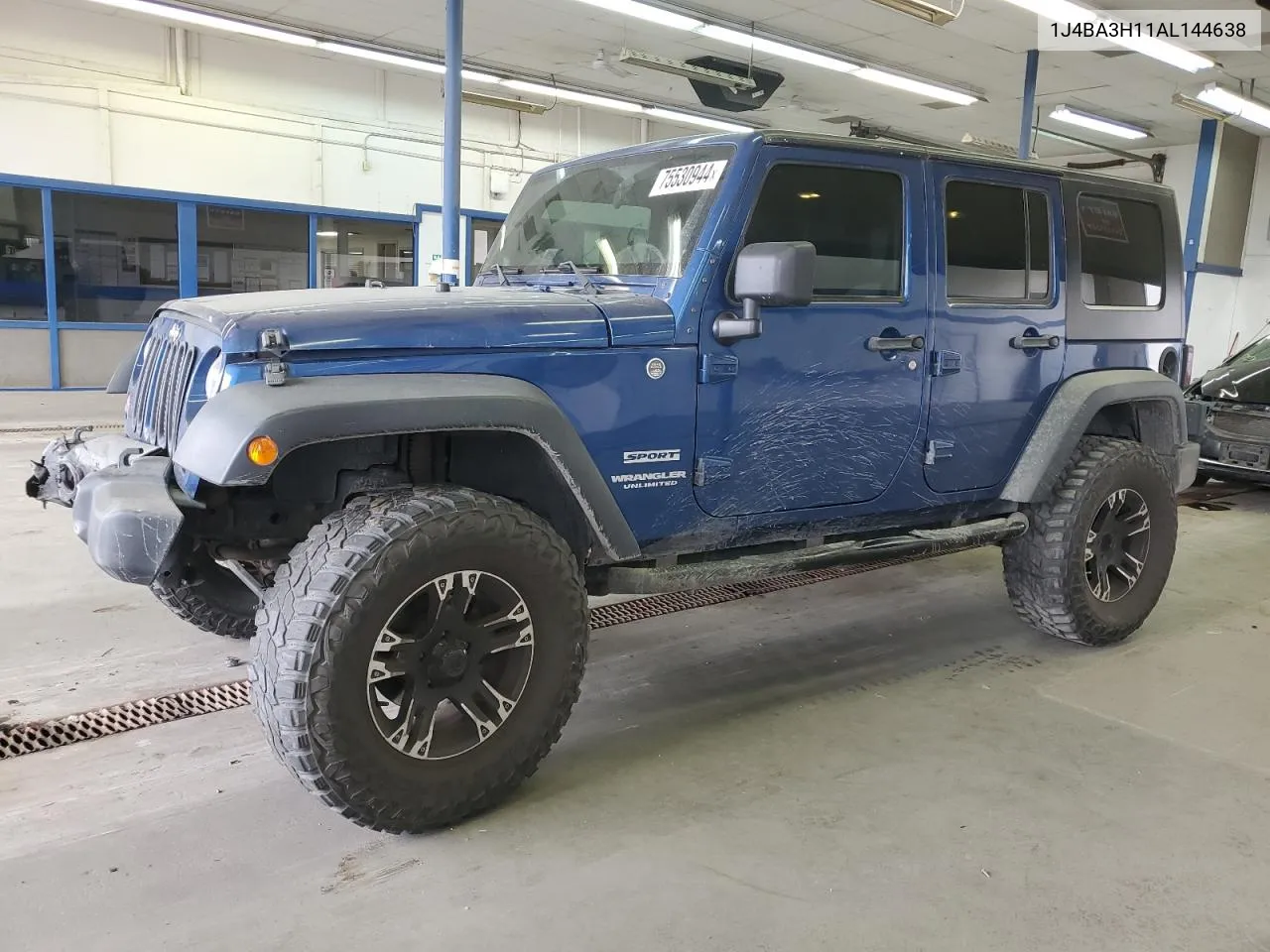 2010 Jeep Wrangler Unlimited Sport VIN: 1J4BA3H11AL144638 Lot: 75530944