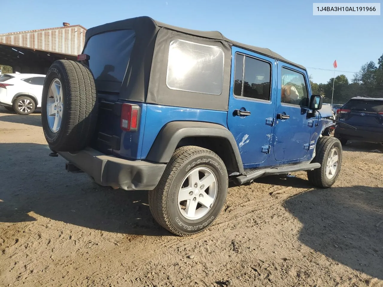 2010 Jeep Wrangler Unlimited Sport VIN: 1J4BA3H10AL191966 Lot: 75706124