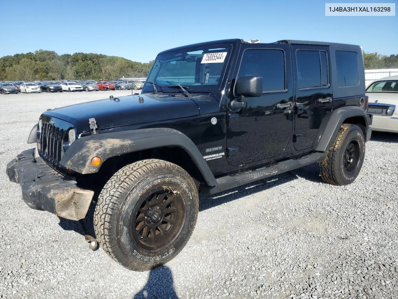 2010 Jeep Wrangler Unlimited Sport VIN: 1J4BA3H1XAL163298 Lot: 75885544