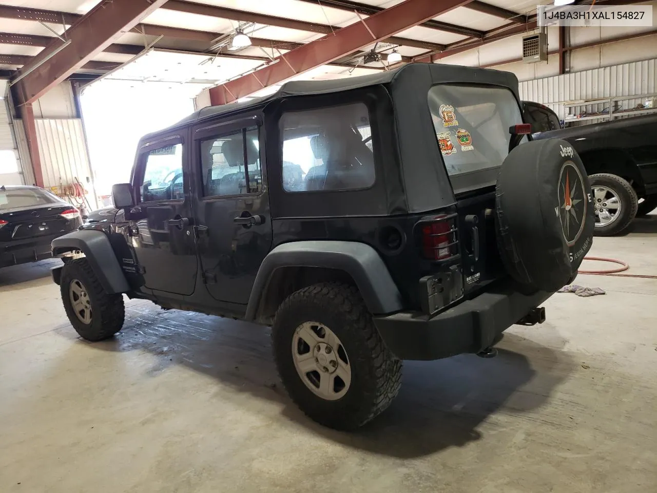 2010 Jeep Wrangler Unlimited Sport VIN: 1J4BA3H1XAL154827 Lot: 76278124