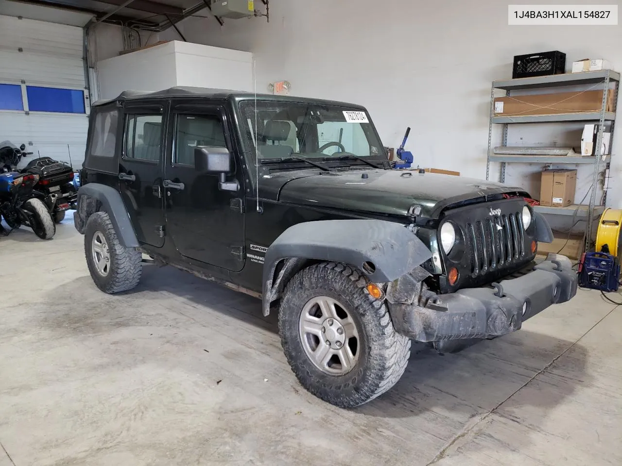 2010 Jeep Wrangler Unlimited Sport VIN: 1J4BA3H1XAL154827 Lot: 76278124