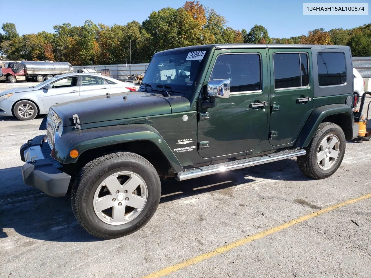 2010 Jeep Wrangler Unlimited Sahara VIN: 1J4HA5H15AL100874 Lot: 76329874