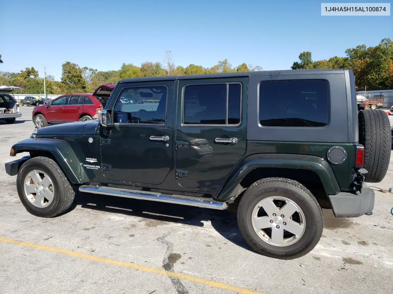 2010 Jeep Wrangler Unlimited Sahara VIN: 1J4HA5H15AL100874 Lot: 76329874