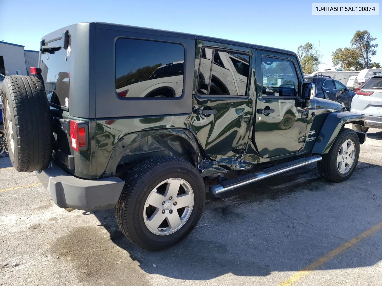 2010 Jeep Wrangler Unlimited Sahara VIN: 1J4HA5H15AL100874 Lot: 76329874