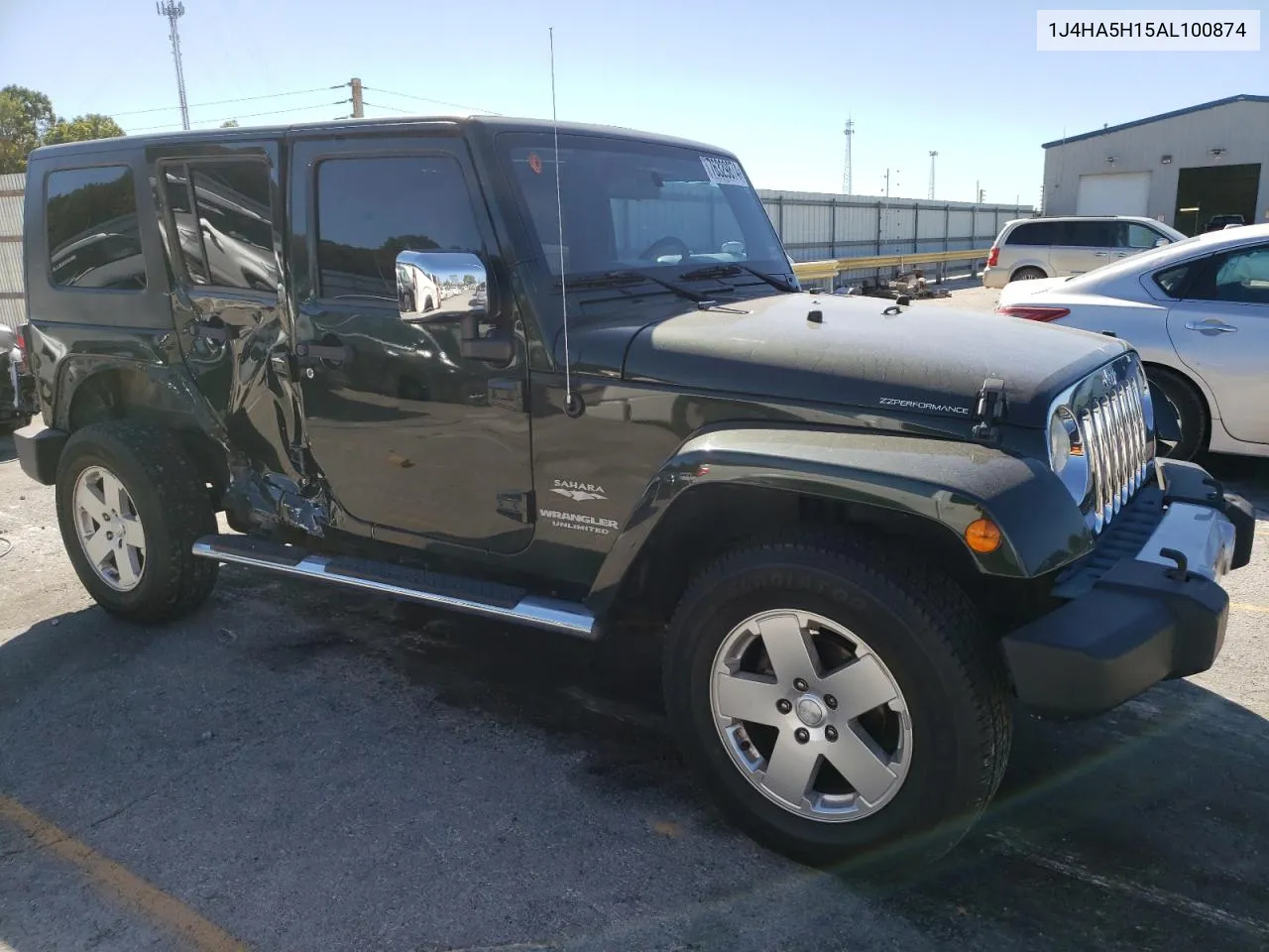 2010 Jeep Wrangler Unlimited Sahara VIN: 1J4HA5H15AL100874 Lot: 76329874