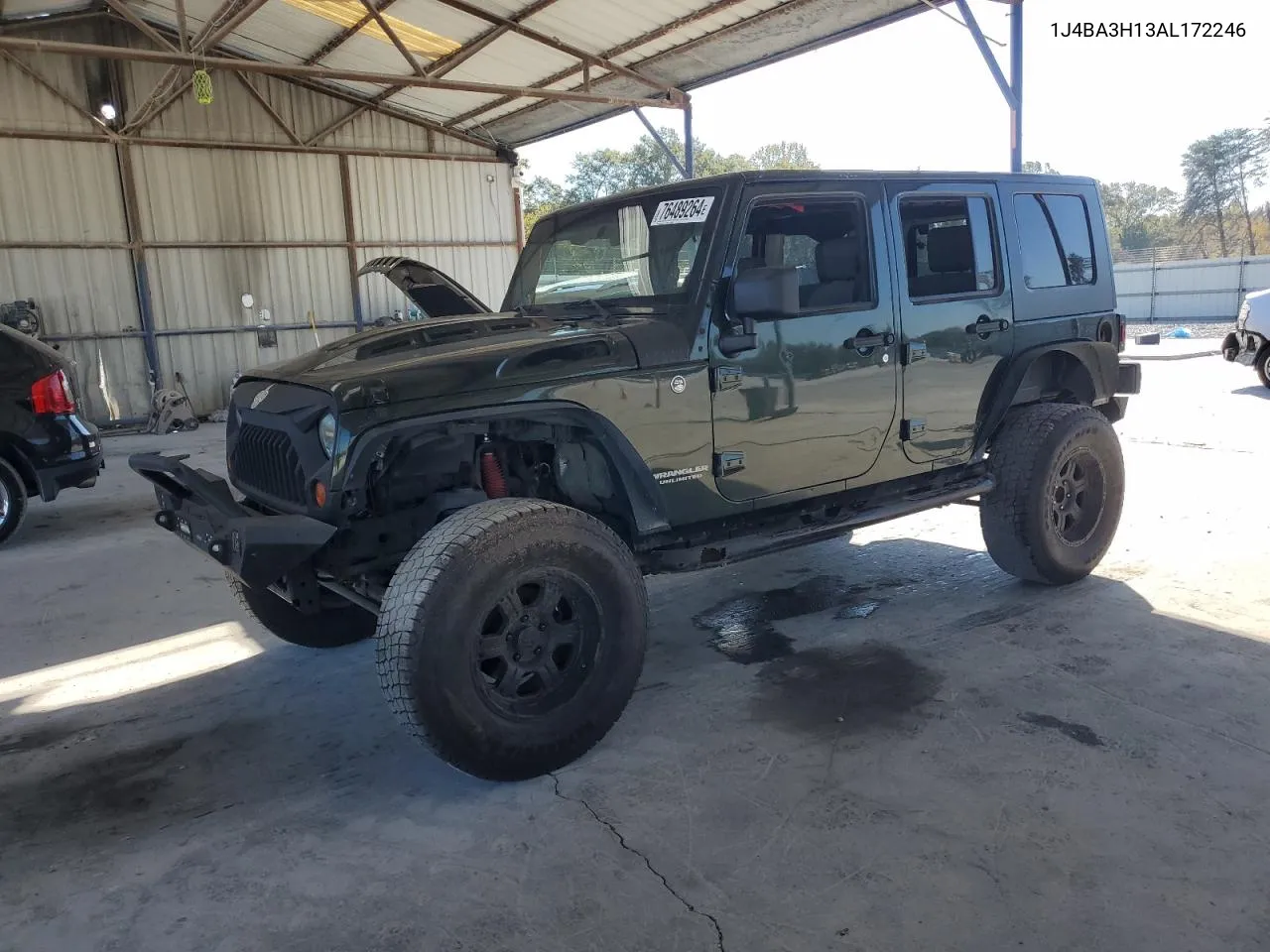 2010 Jeep Wrangler Unlimited Sport VIN: 1J4BA3H13AL172246 Lot: 76489264