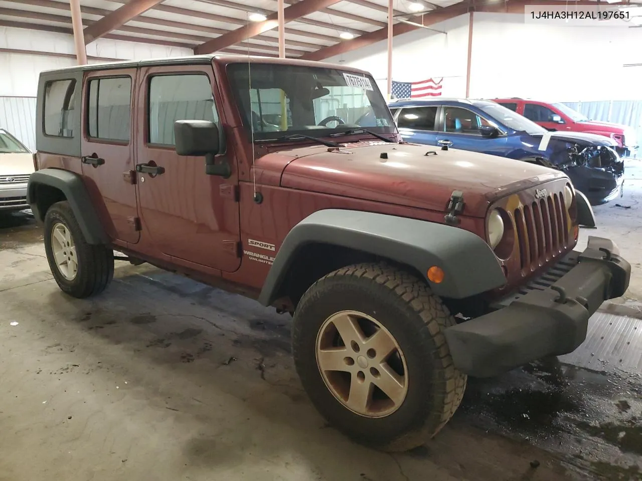 2010 Jeep Wrangler Unlimited Sport VIN: 1J4HA3H12AL197651 Lot: 76775114