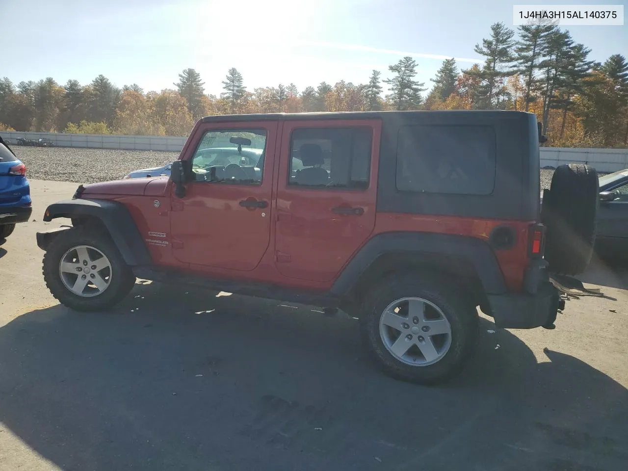 2010 Jeep Wrangler Unlimited Sport VIN: 1J4HA3H15AL140375 Lot: 76919704