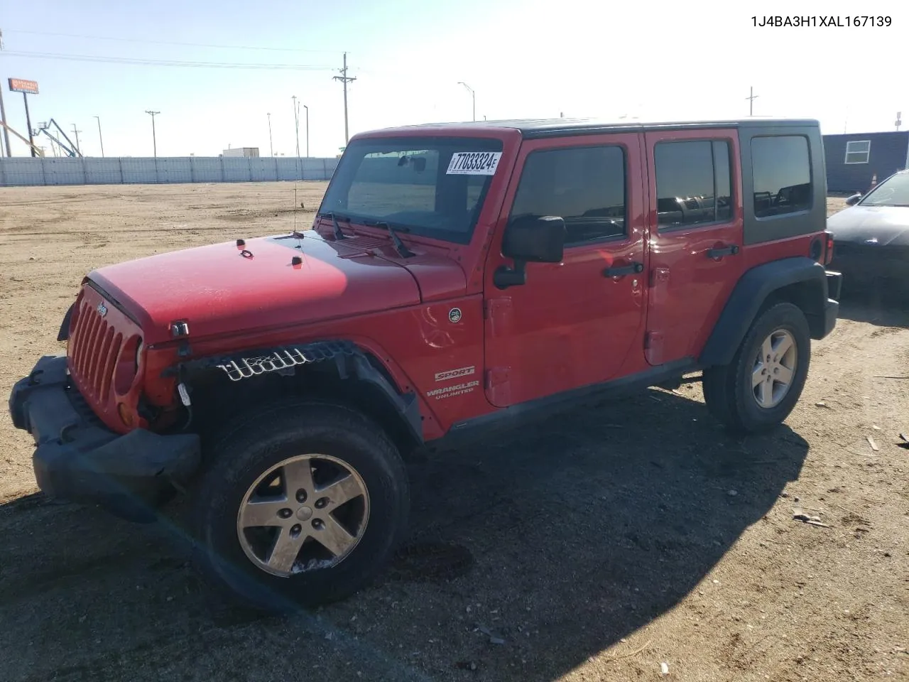 1J4BA3H1XAL167139 2010 Jeep Wrangler Unlimited Sport