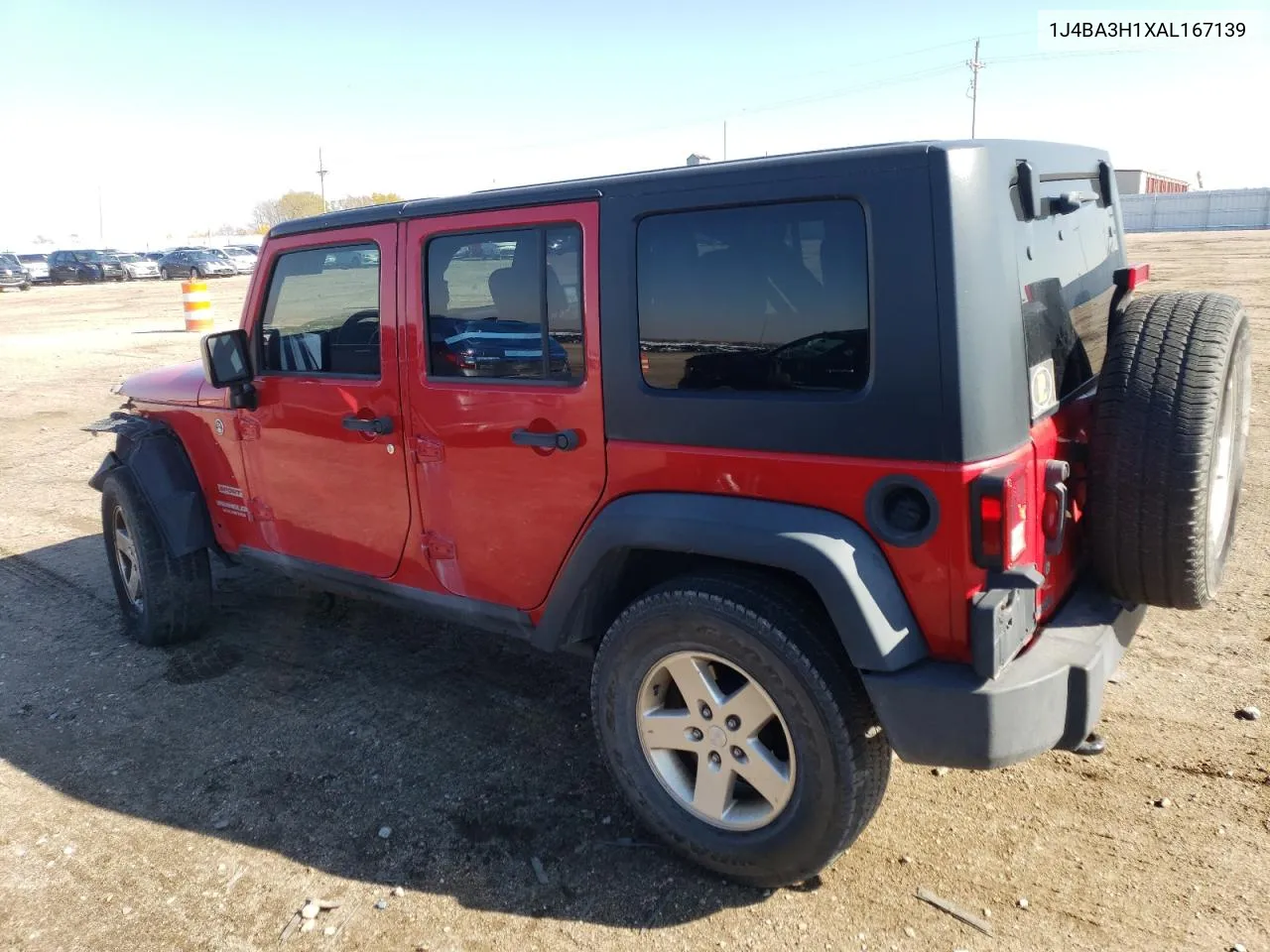 1J4BA3H1XAL167139 2010 Jeep Wrangler Unlimited Sport