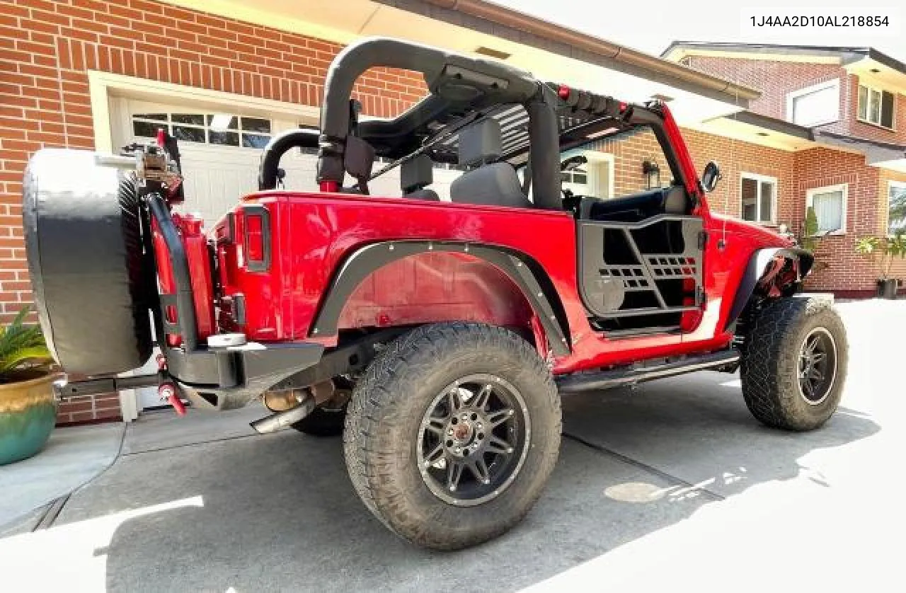 2010 Jeep Wrangler Sport VIN: 1J4AA2D10AL218854 Lot: 77035434