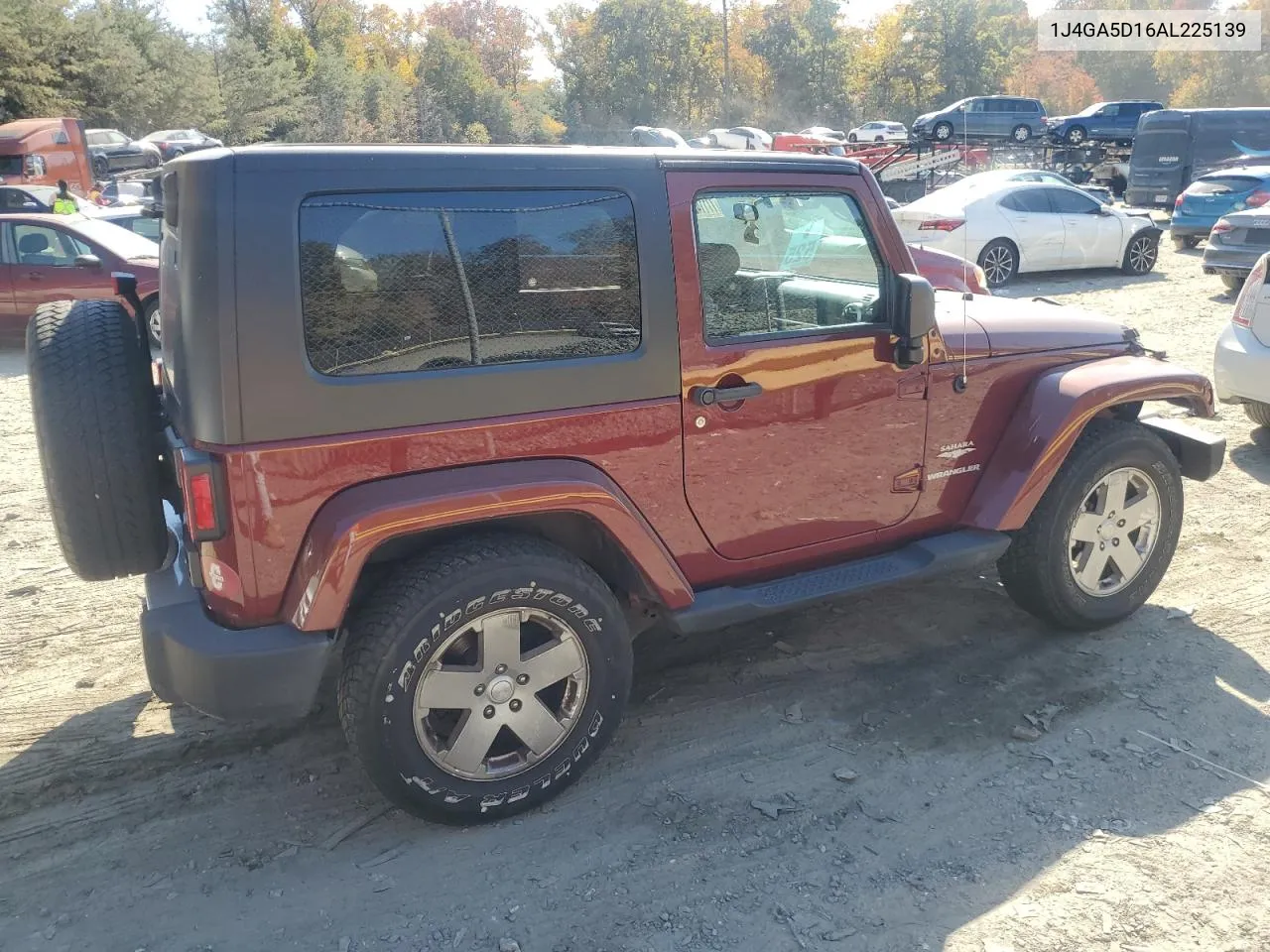 2010 Jeep Wrangler Sahara VIN: 1J4GA5D16AL225139 Lot: 77114204