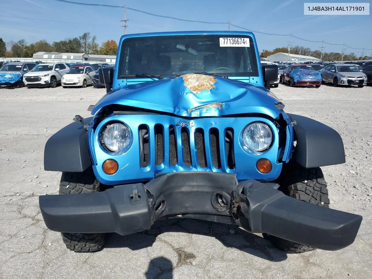 2010 Jeep Wrangler Unlimited Sport VIN: 1J4BA3H14AL171901 Lot: 77136674