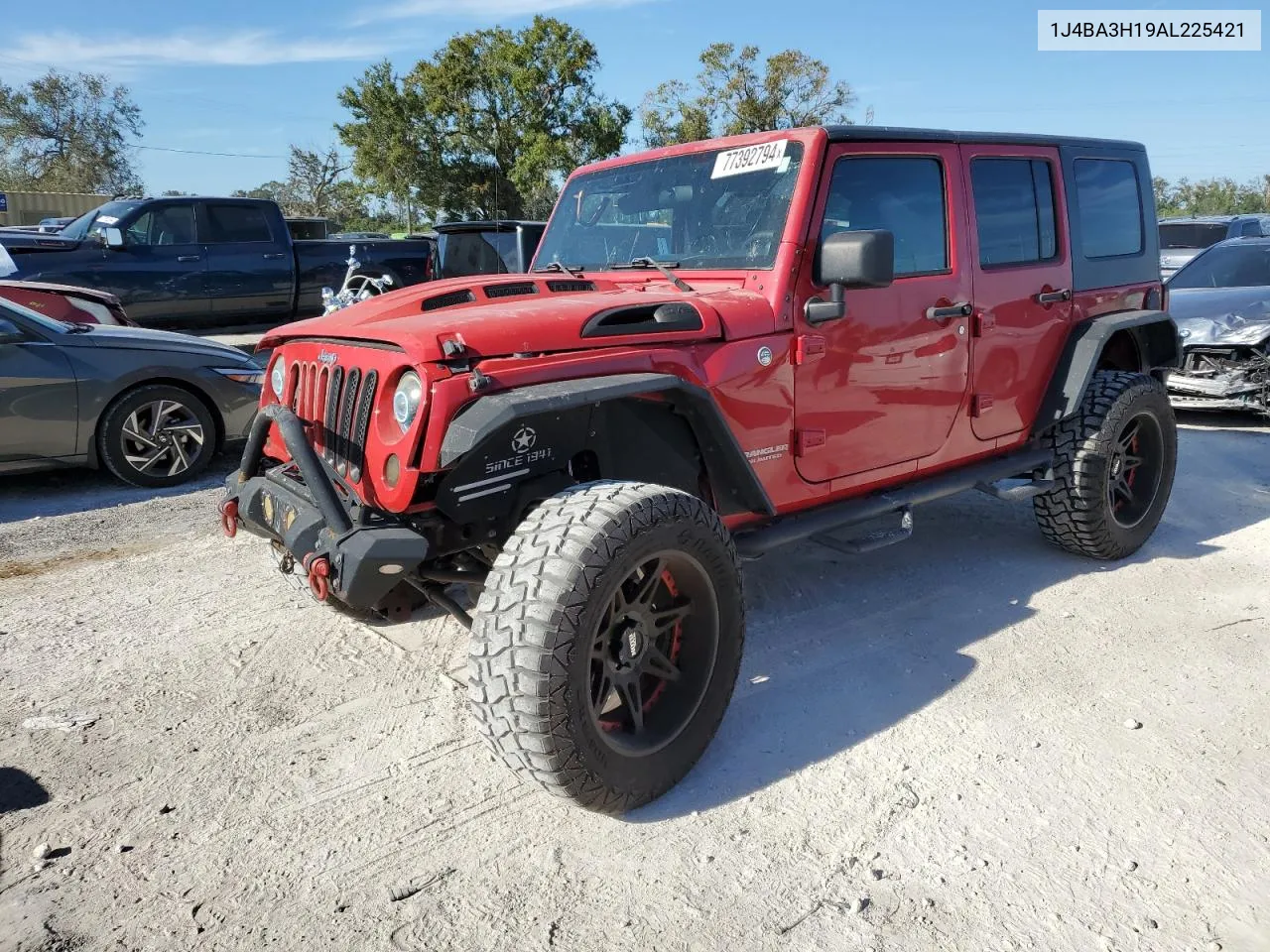 2010 Jeep Wrangler Unlimited Sport VIN: 1J4BA3H19AL225421 Lot: 77392794