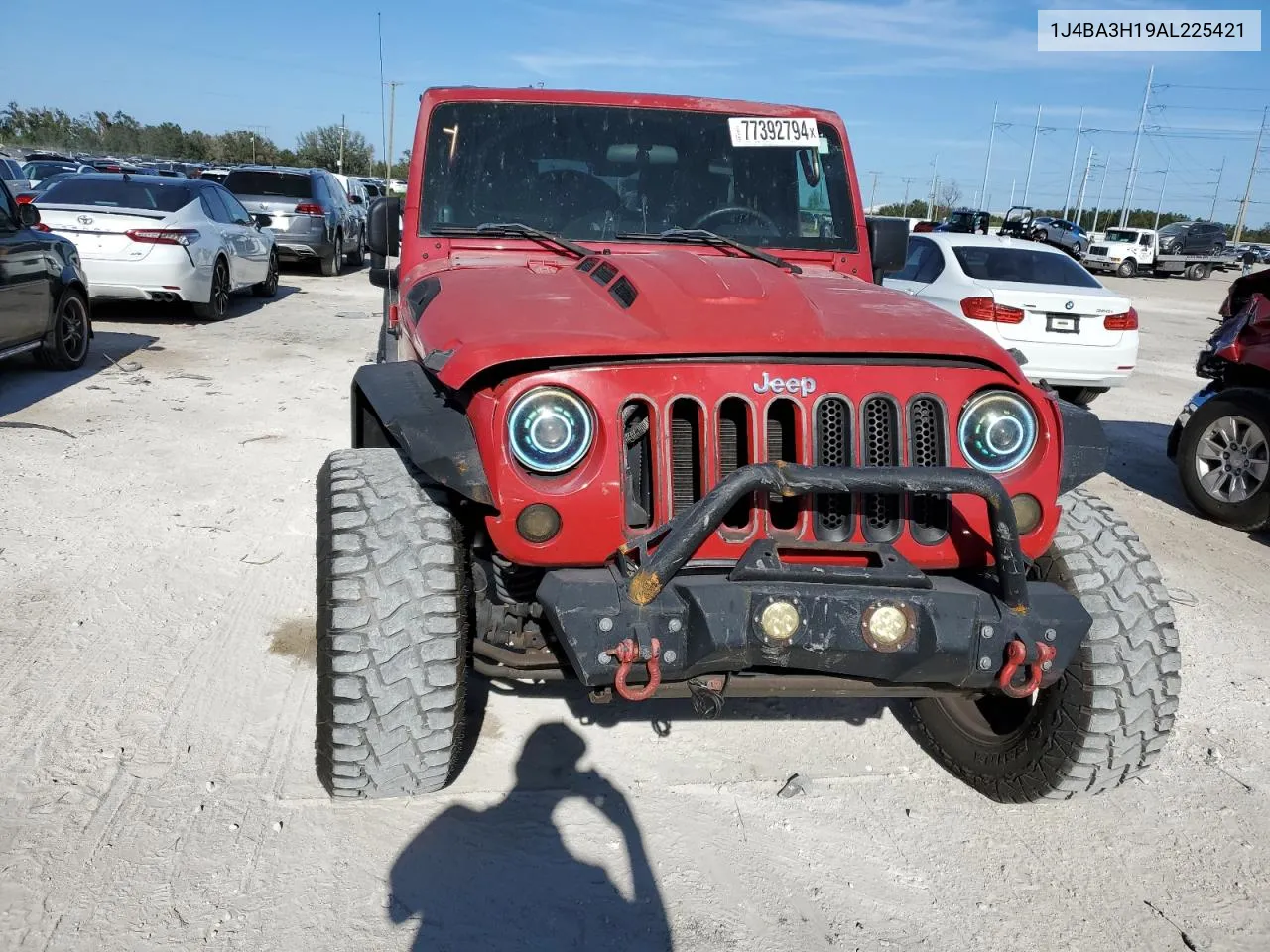 2010 Jeep Wrangler Unlimited Sport VIN: 1J4BA3H19AL225421 Lot: 77392794