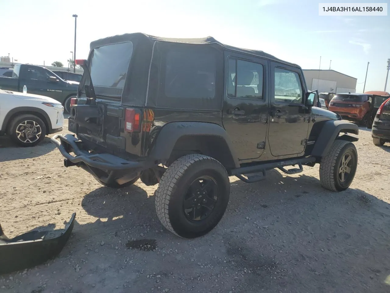 2010 Jeep Wrangler Unlimited Sport VIN: 1J4BA3H16AL158440 Lot: 77707474