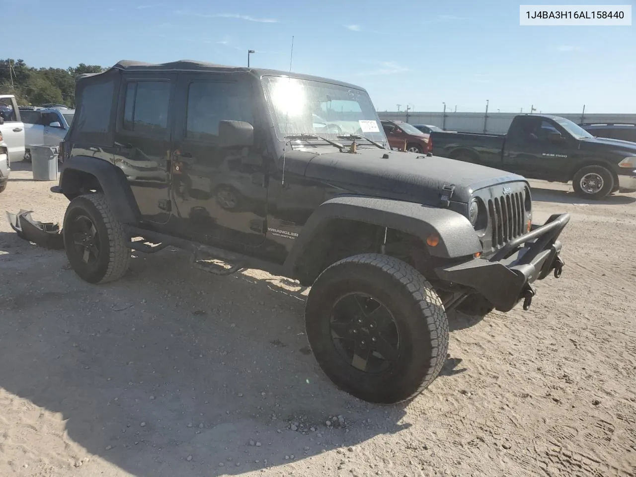 2010 Jeep Wrangler Unlimited Sport VIN: 1J4BA3H16AL158440 Lot: 77707474