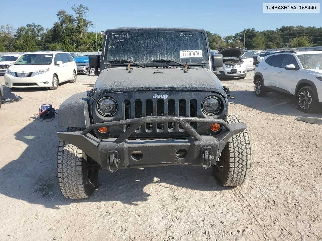 2010 Jeep Wrangler Unlimited Sport VIN: 1J4BA3H16AL158440 Lot: 77707474