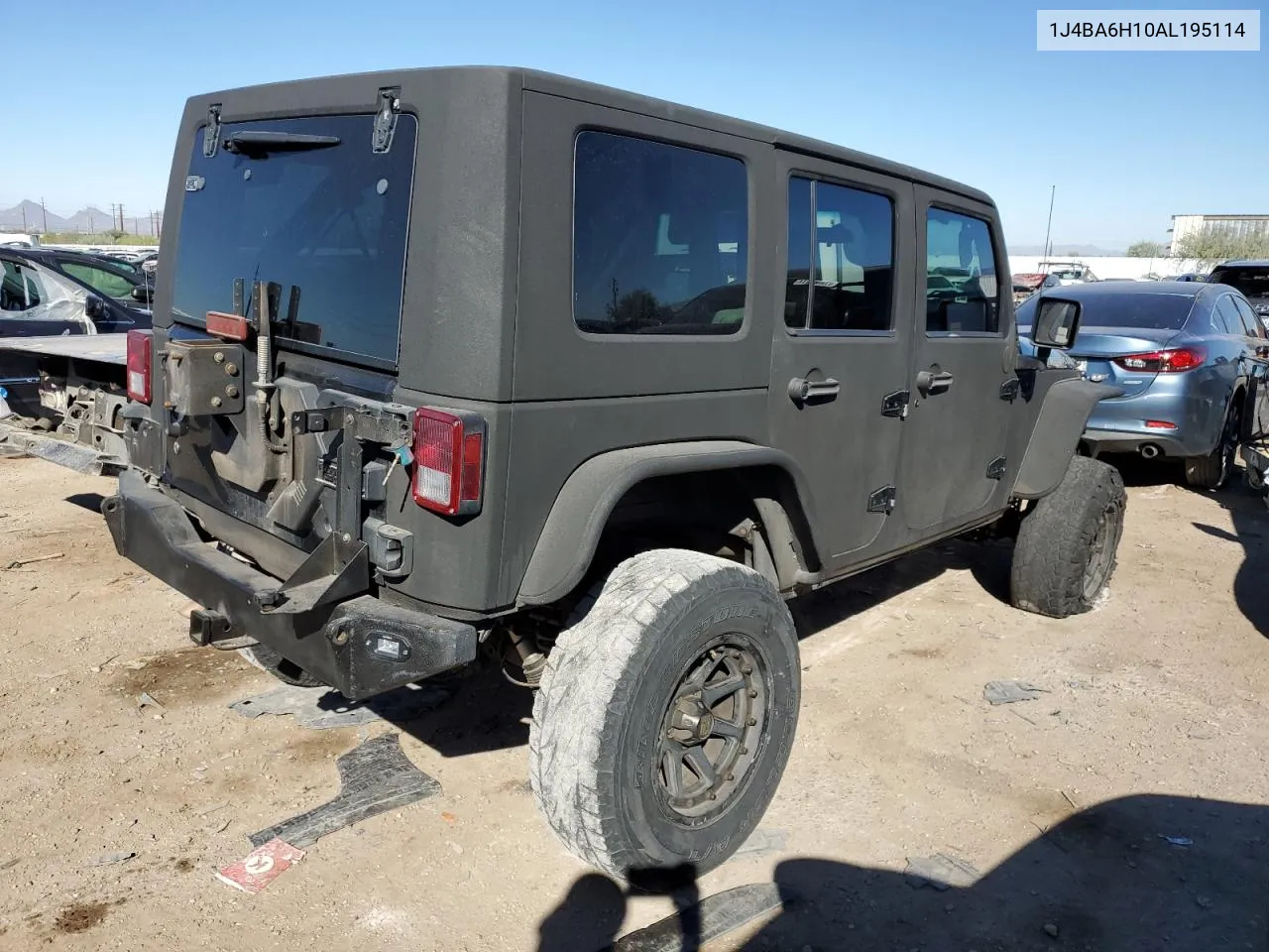 2010 Jeep Wrangler Unlimited Rubicon VIN: 1J4BA6H10AL195114 Lot: 77896094