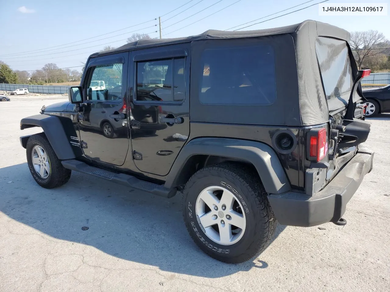 2010 Jeep Wrangler Unlimited Sport VIN: 1J4HA3H12AL109617 Lot: 78276334