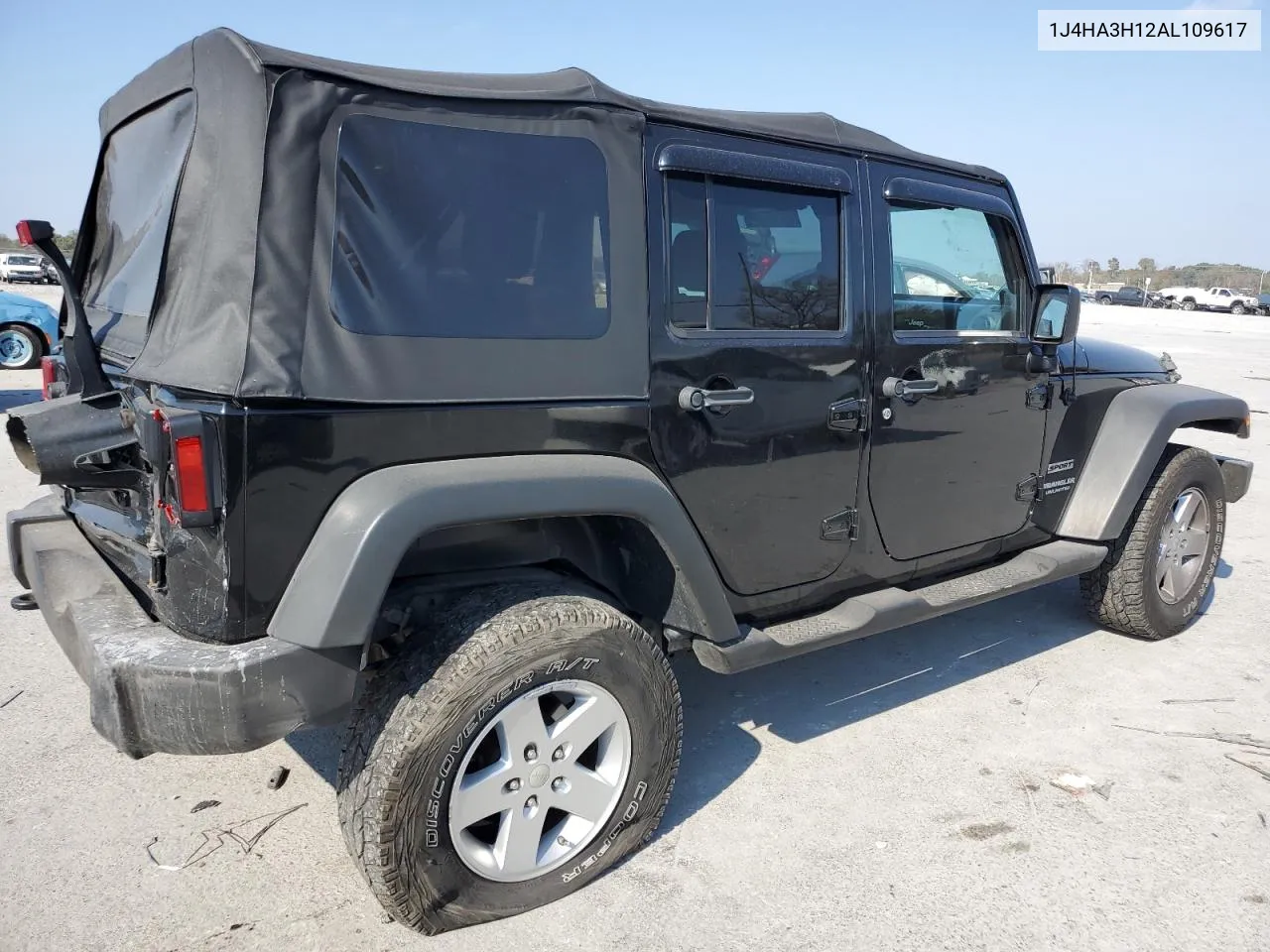 2010 Jeep Wrangler Unlimited Sport VIN: 1J4HA3H12AL109617 Lot: 78276334