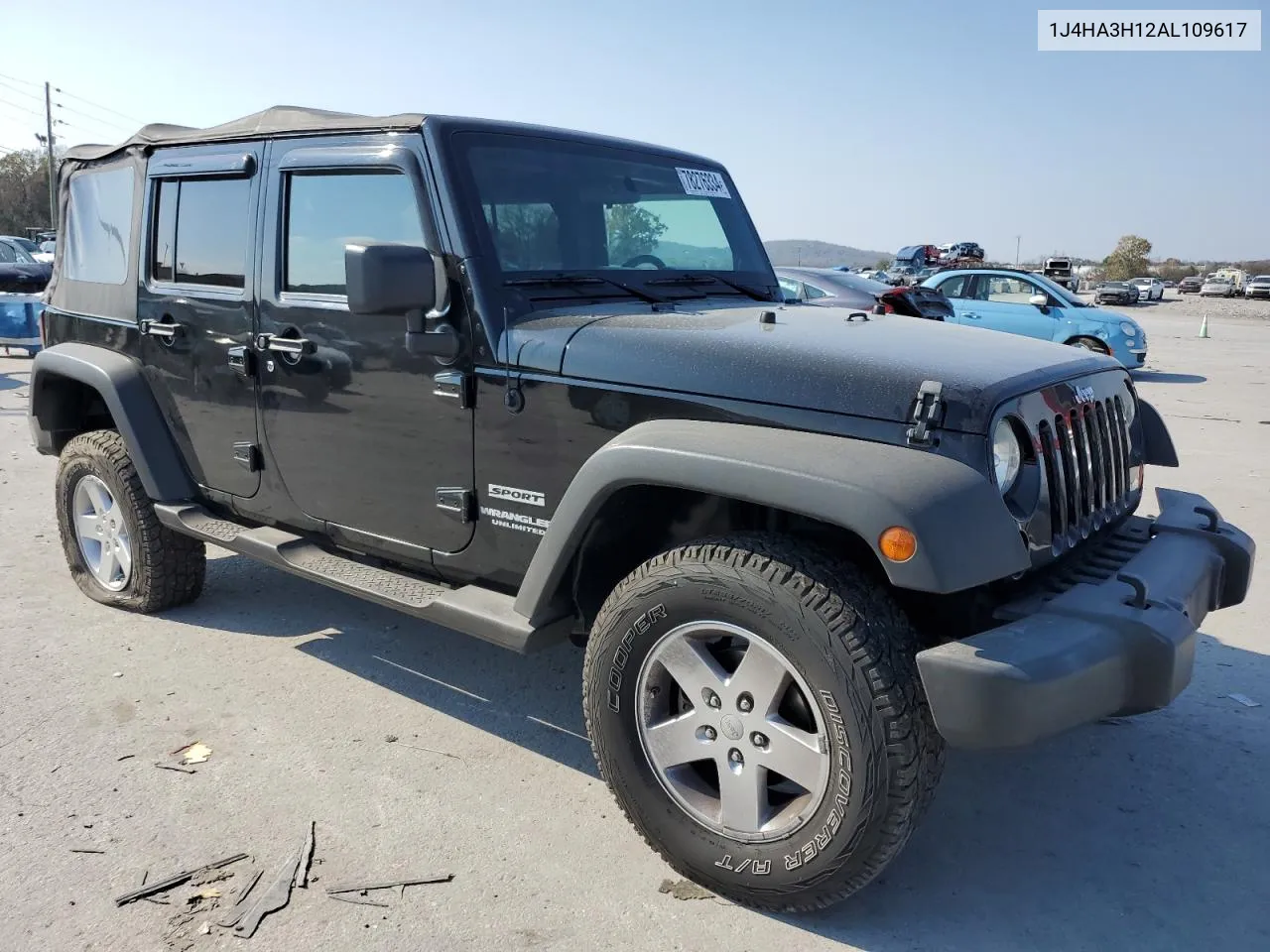 2010 Jeep Wrangler Unlimited Sport VIN: 1J4HA3H12AL109617 Lot: 78276334