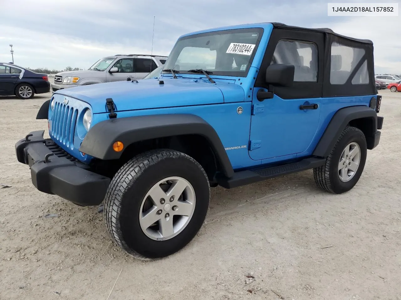 2010 Jeep Wrangler Sport VIN: 1J4AA2D18AL157852 Lot: 78310244