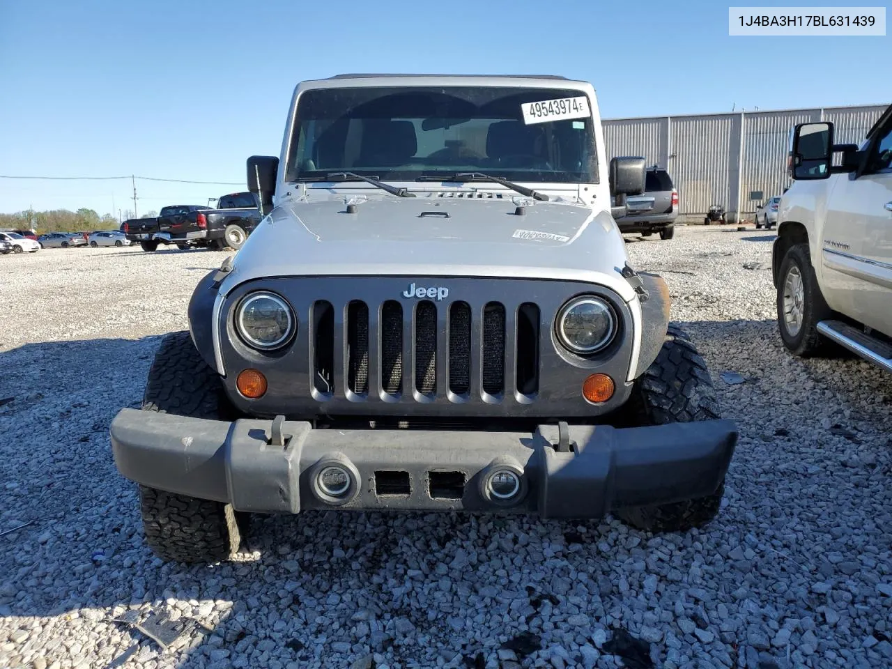 2011 Jeep Wrangler Unlimited Sport VIN: 1J4BA3H17BL631439 Lot: 49543974