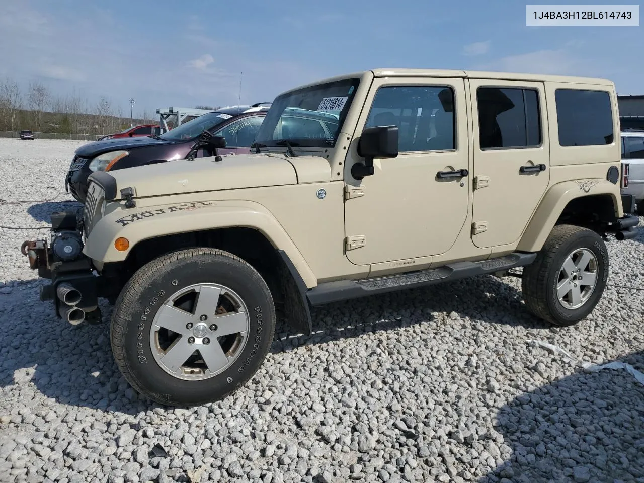 2011 Jeep Wrangler Unlimited Sport VIN: 1J4BA3H12BL614743 Lot: 51216814