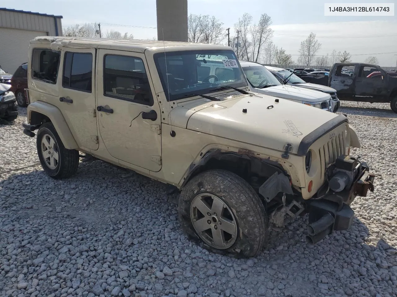 2011 Jeep Wrangler Unlimited Sport VIN: 1J4BA3H12BL614743 Lot: 51216814