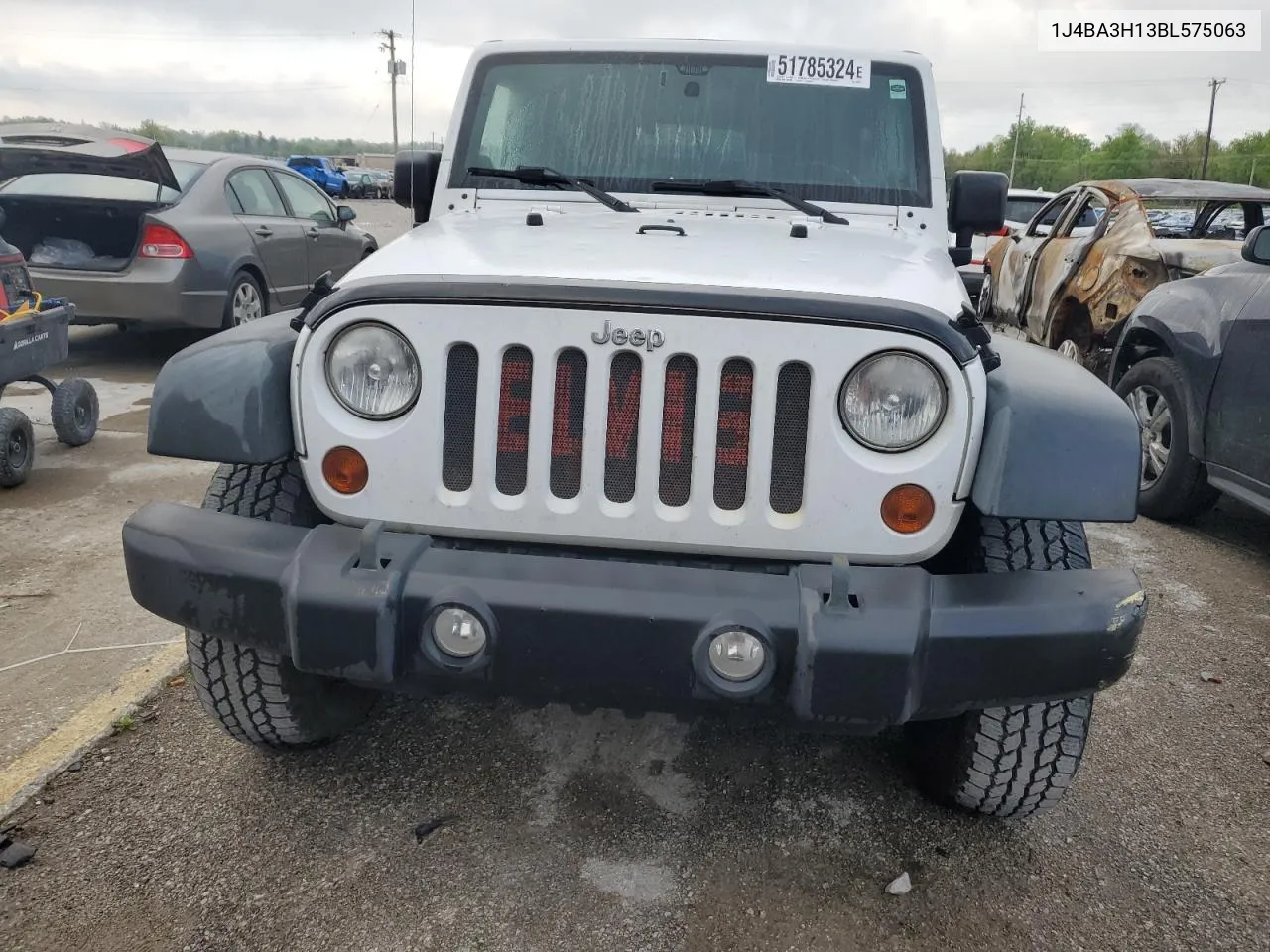 2011 Jeep Wrangler Unlimited Sport VIN: 1J4BA3H13BL575063 Lot: 51785324