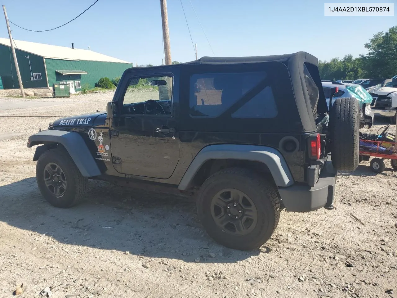 2011 Jeep Wrangler Sport VIN: 1J4AA2D1XBL570874 Lot: 57319204