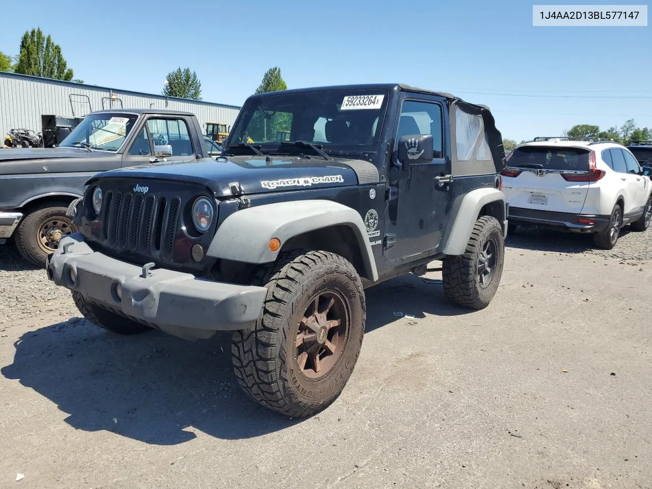 2011 Jeep Wrangler Sport VIN: 1J4AA2D13BL577147 Lot: 59233264