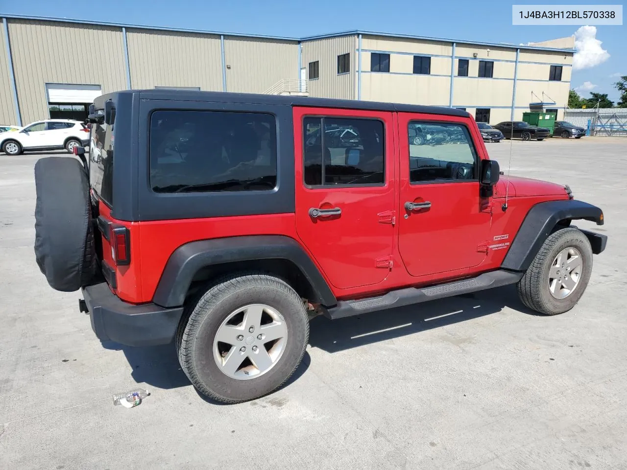 2011 Jeep Wrangler Unlimited Sport VIN: 1J4BA3H12BL570338 Lot: 60337684