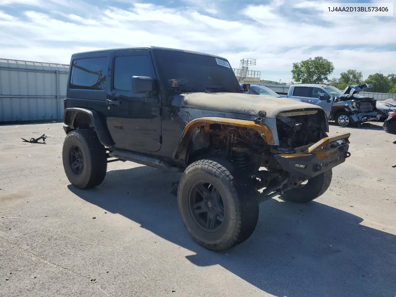 2011 Jeep Wrangler Sport VIN: 1J4AA2D13BL573406 Lot: 62053974