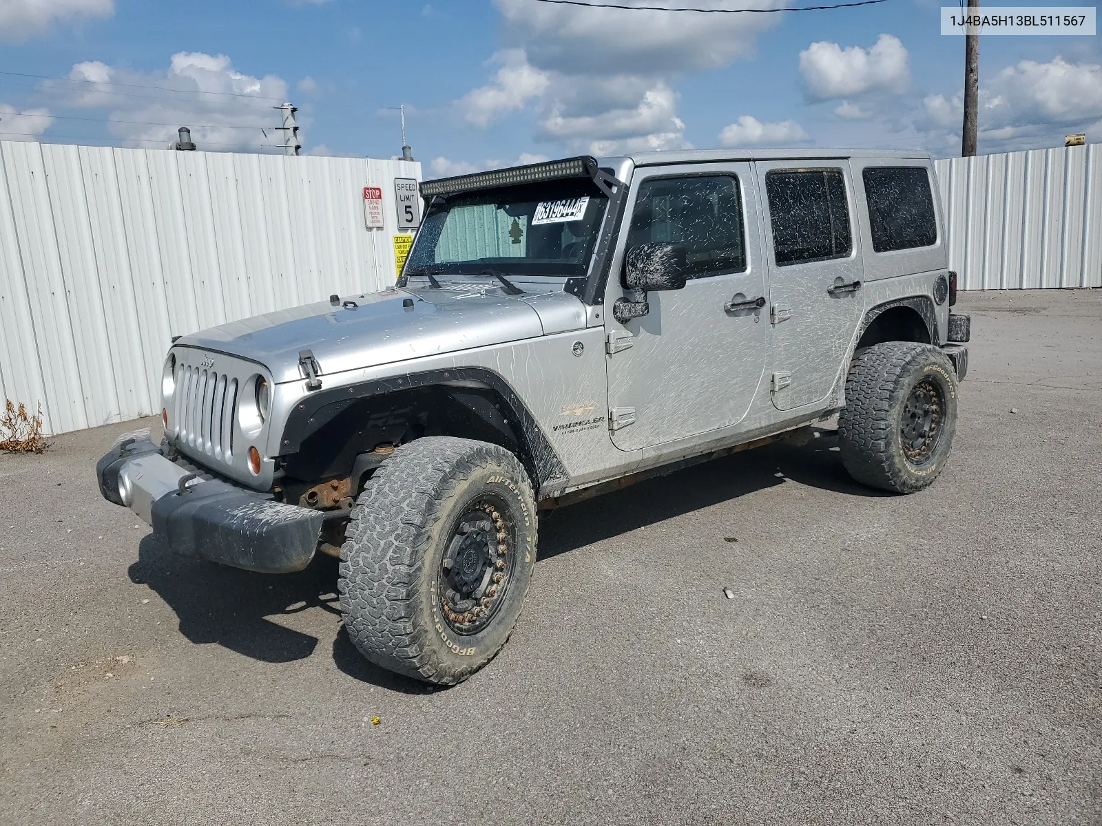 2011 Jeep Wrangler Unlimited Sahara VIN: 1J4BA5H13BL511567 Lot: 63196444