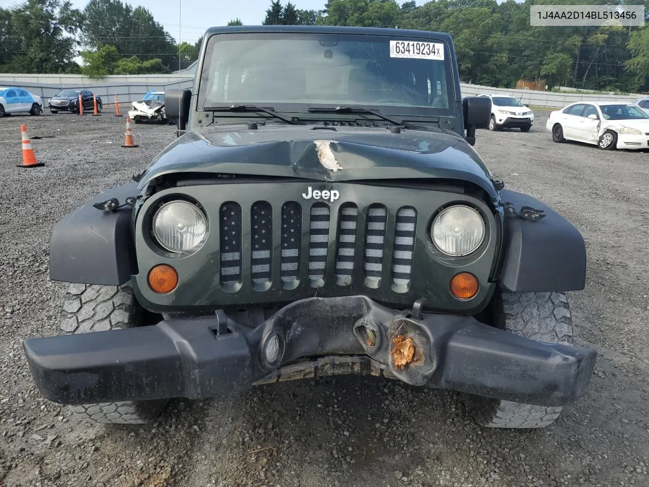 1J4AA2D14BL513456 2011 Jeep Wrangler Sport