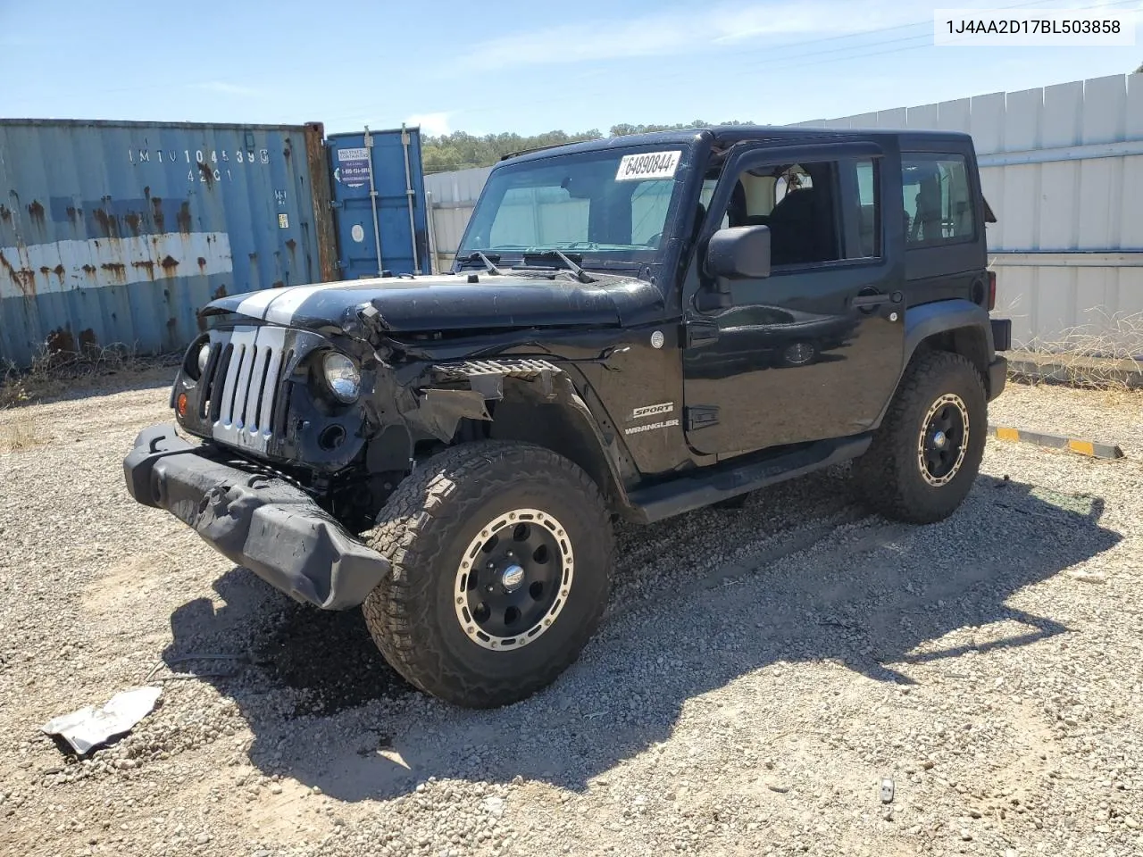 2011 Jeep Wrangler Sport VIN: 1J4AA2D17BL503858 Lot: 64890844