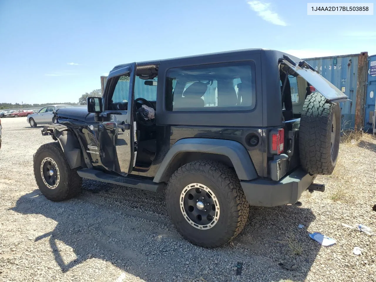 2011 Jeep Wrangler Sport VIN: 1J4AA2D17BL503858 Lot: 64890844